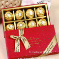 Boîtes d'emballage de luxe de bonbons au chocolat